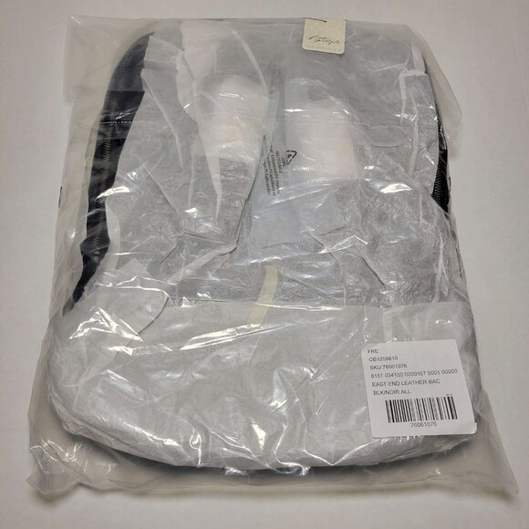 Free People East End Leather Backpack in True Black - Picture 6 of 7